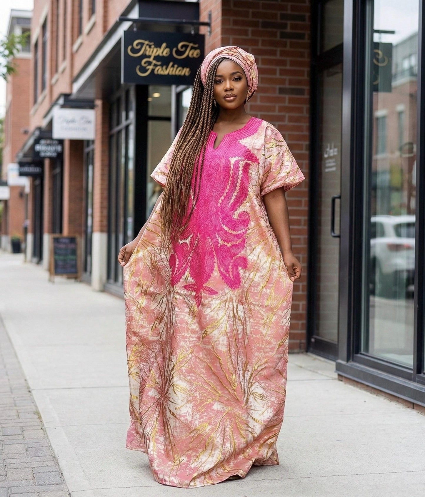 High Quality European Damask Brocade Agbada dress| danshiki| Nigerian made | African Fashion| Boubou| Rich aunty| Agbada for women| Tinko