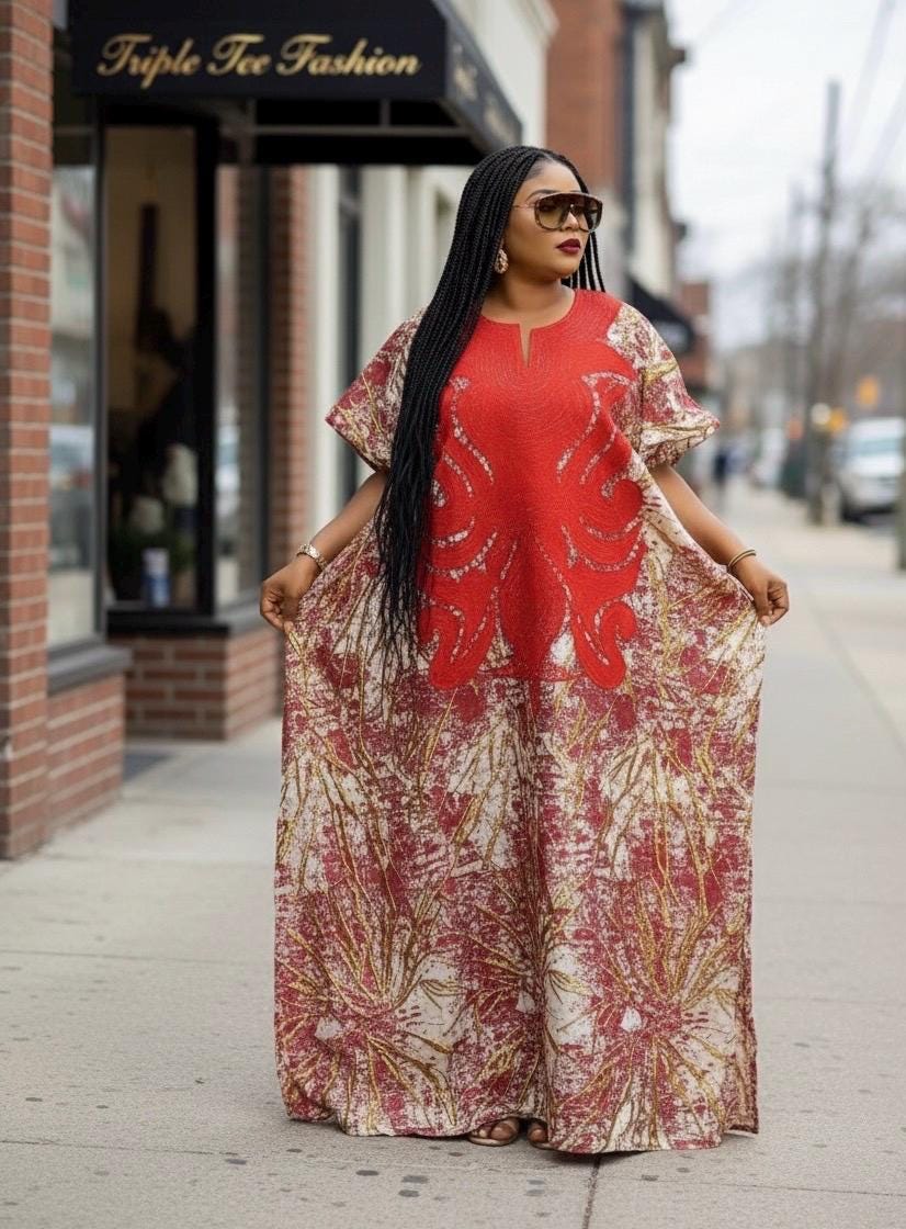 High Quality European Damask Brocade Agbada dress| danshiki| Nigerian made | African Fashion| Boubou| Rich aunty| Agbada for women| Tinko