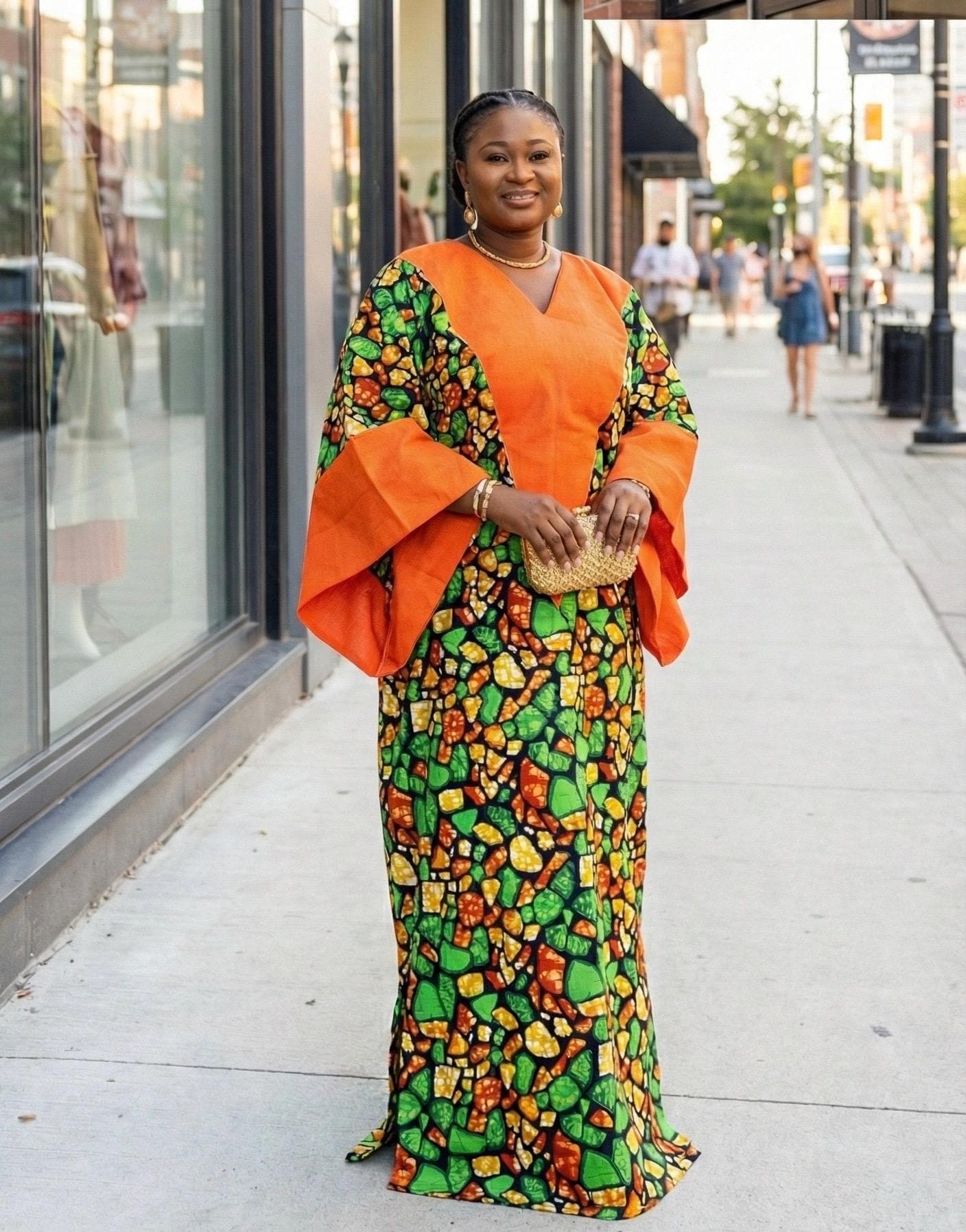 African Ankara Brocade dress| danshiki | Kaftan| Handmade African print dress | Nigerian made | Tie and Dye | Boubou| Rich aunty| Ankara