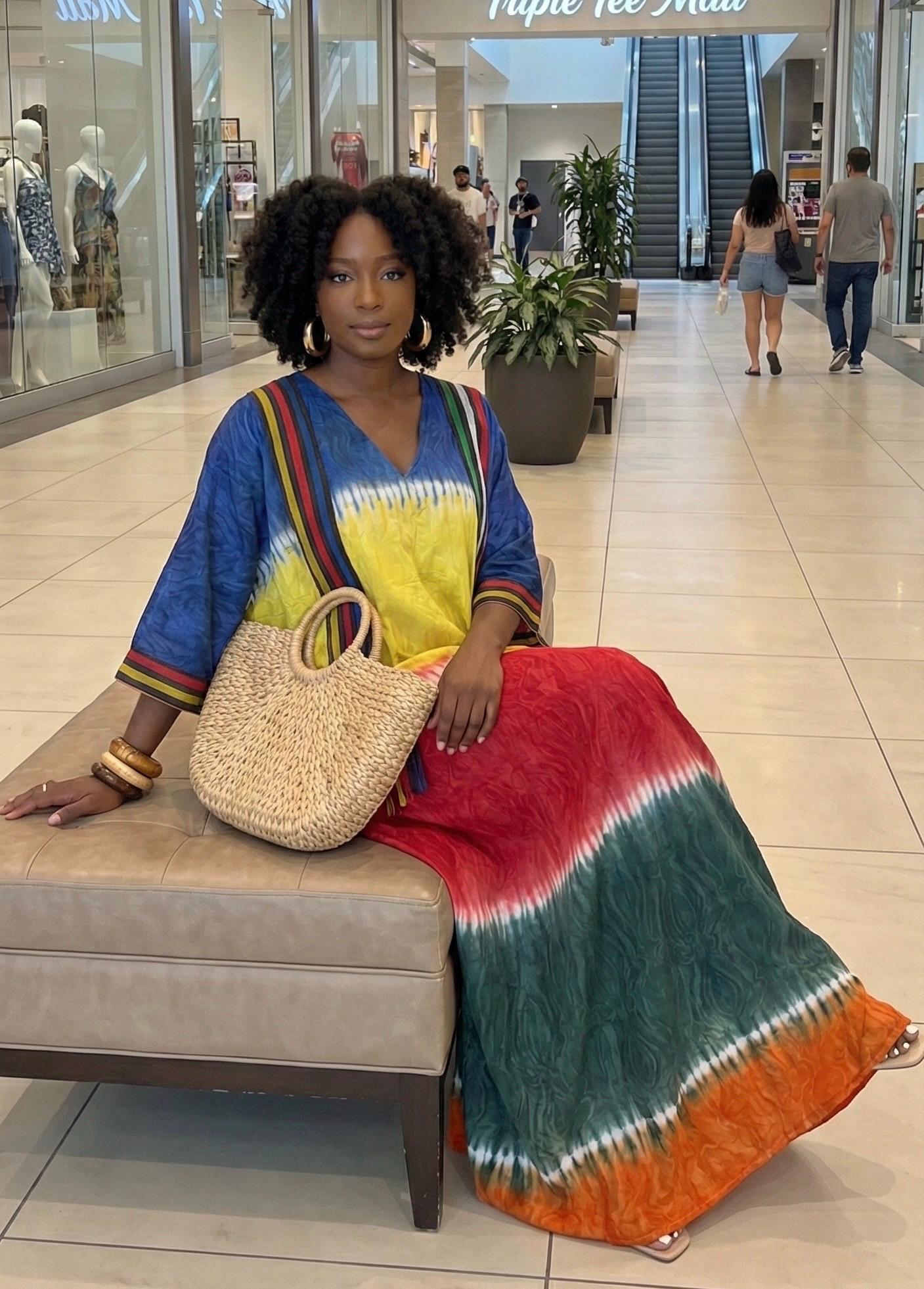 African Adire Batik dress| danshiki | Kaftan| Handmade African print dress | Nigerian made | Tie and Dye | Boubou| Rich aunty| Ankara