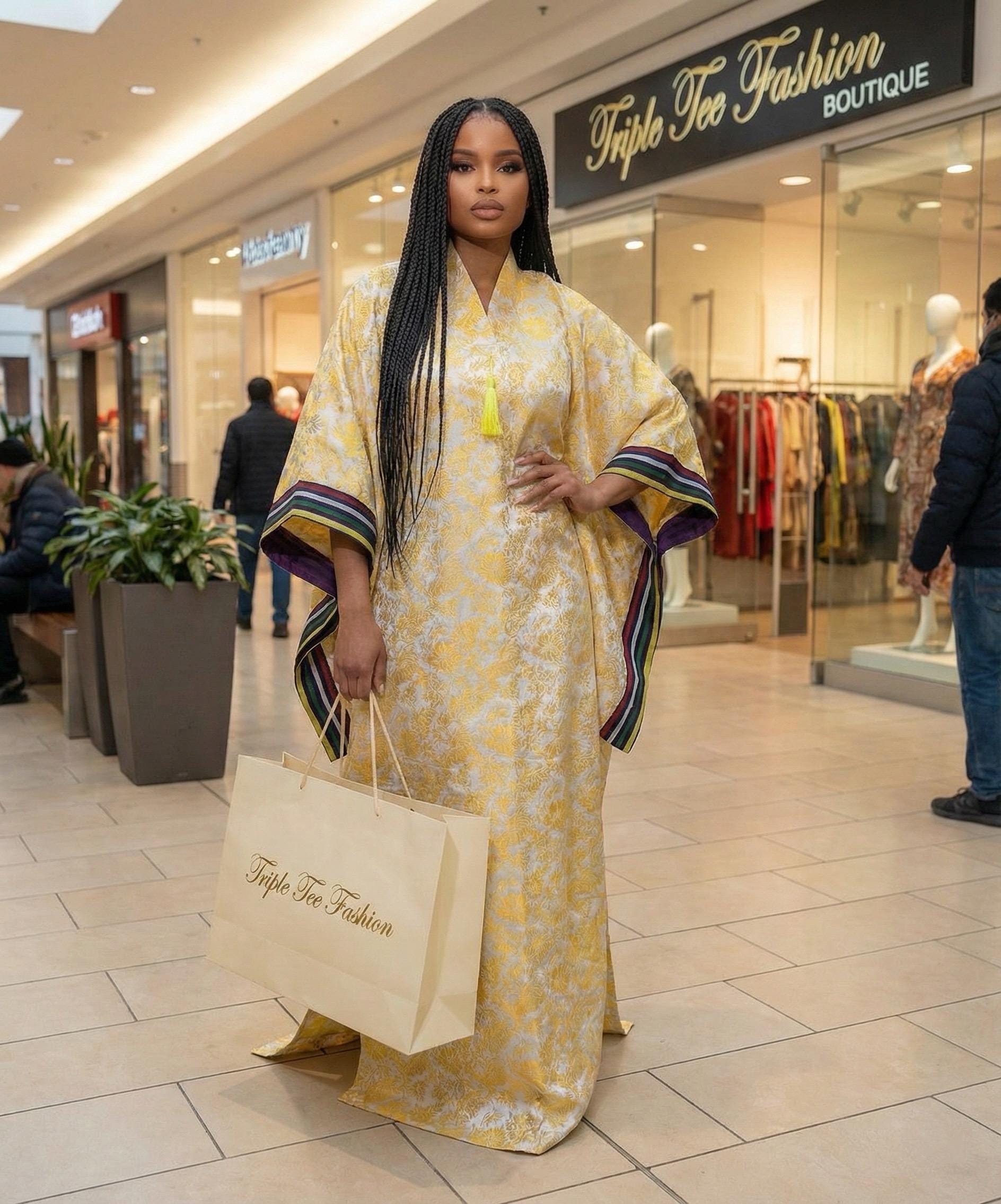 African Brocade dress| danshiki | Kaftan| Jalabiya| Rich aunty | Nigerian dress| Party dress| One size fits all| European brocade boubou