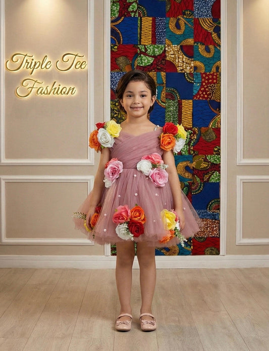 Beautiful Princess Baby Girl Birthday Dress| Flower Girl Dress| Fairytale Dress| Kids Ballgown| Kids Birthday Photoshoot Dress