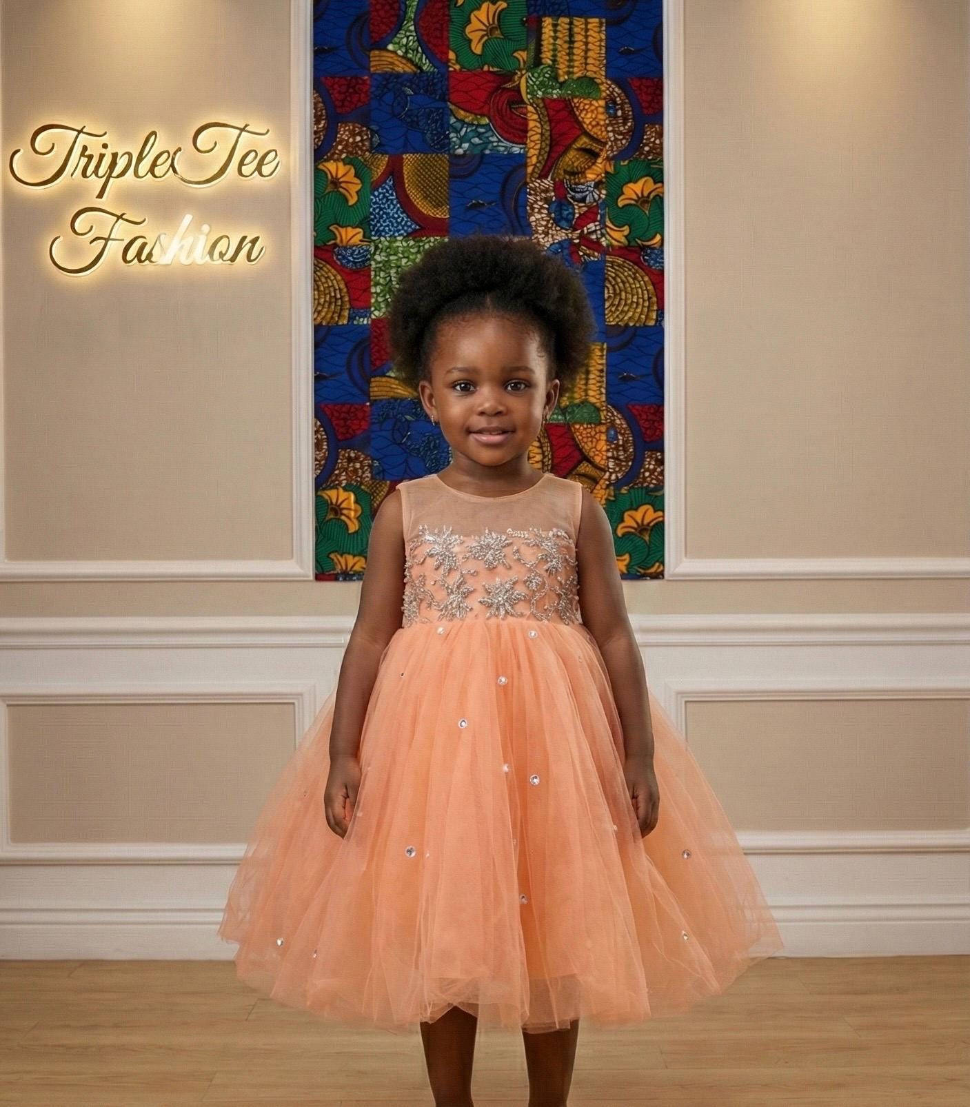 Satin & Lace Bodice Baby Ballgown | Birthday Photoshoot Dress