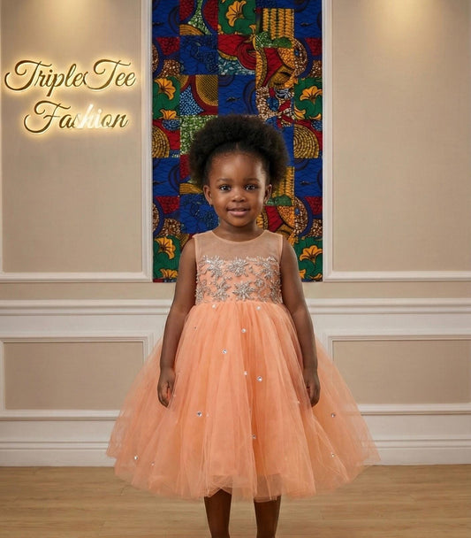 Satin & Lace Bodice Baby Ballgown | Birthday Photoshoot Dress
