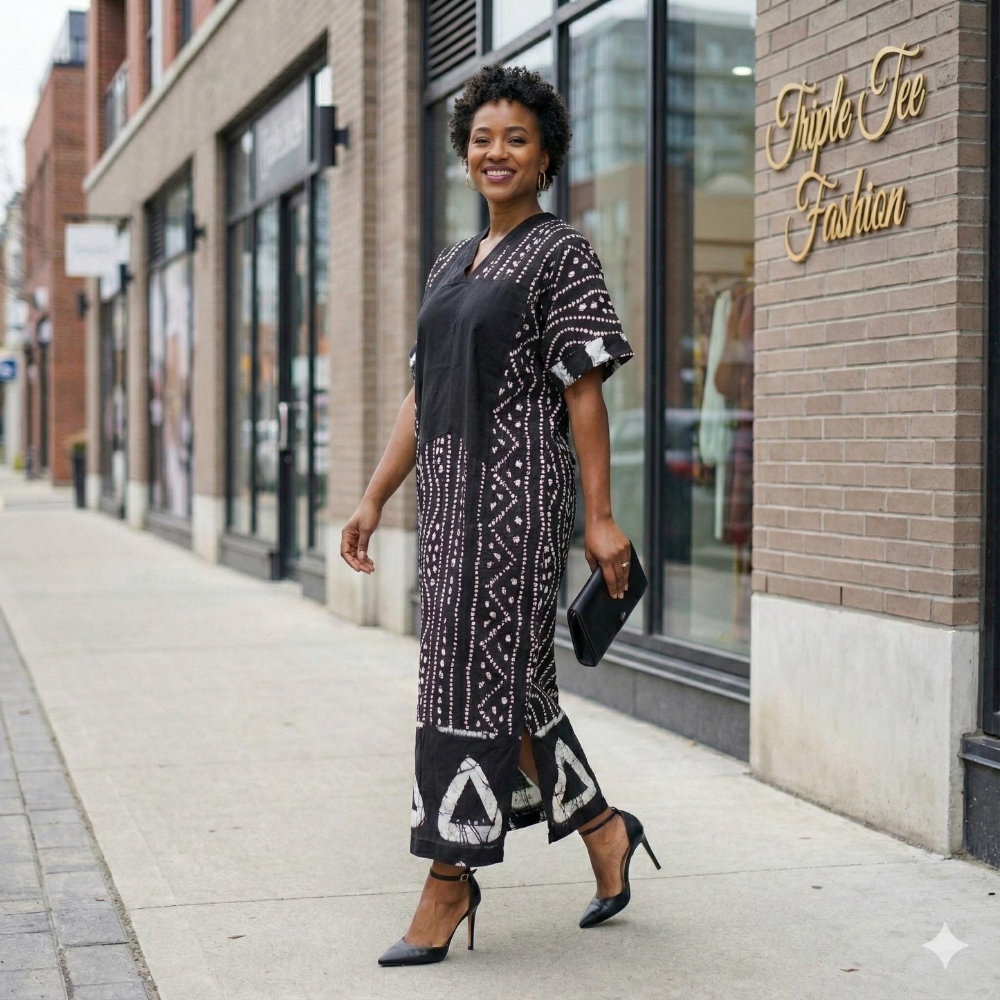 African Ankara Boubou dress| Kaftan| Handmade African print dress | Nigerian made | Tie and Dye | Boubou| Rich aunty| Bubu
