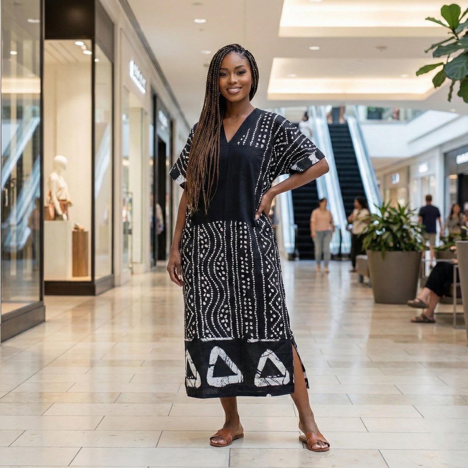 African Ankara Boubou dress| Kaftan| Handmade African print dress | Nigerian made | Tie and Dye | Boubou| Rich aunty| Bubu