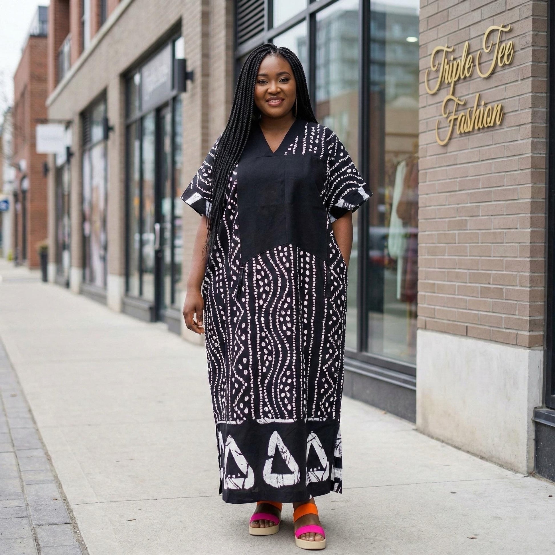 African Ankara Boubou dress| Kaftan| Handmade African print dress | Nigerian made | Tie and Dye | Boubou| Rich aunty| Bubu