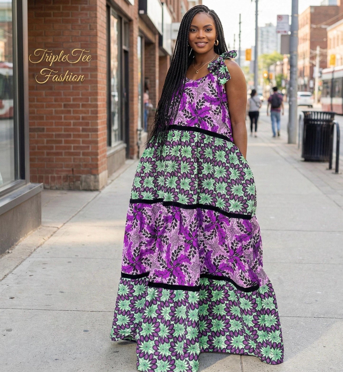 Ankara Boubou Dress | African Print Kaftan