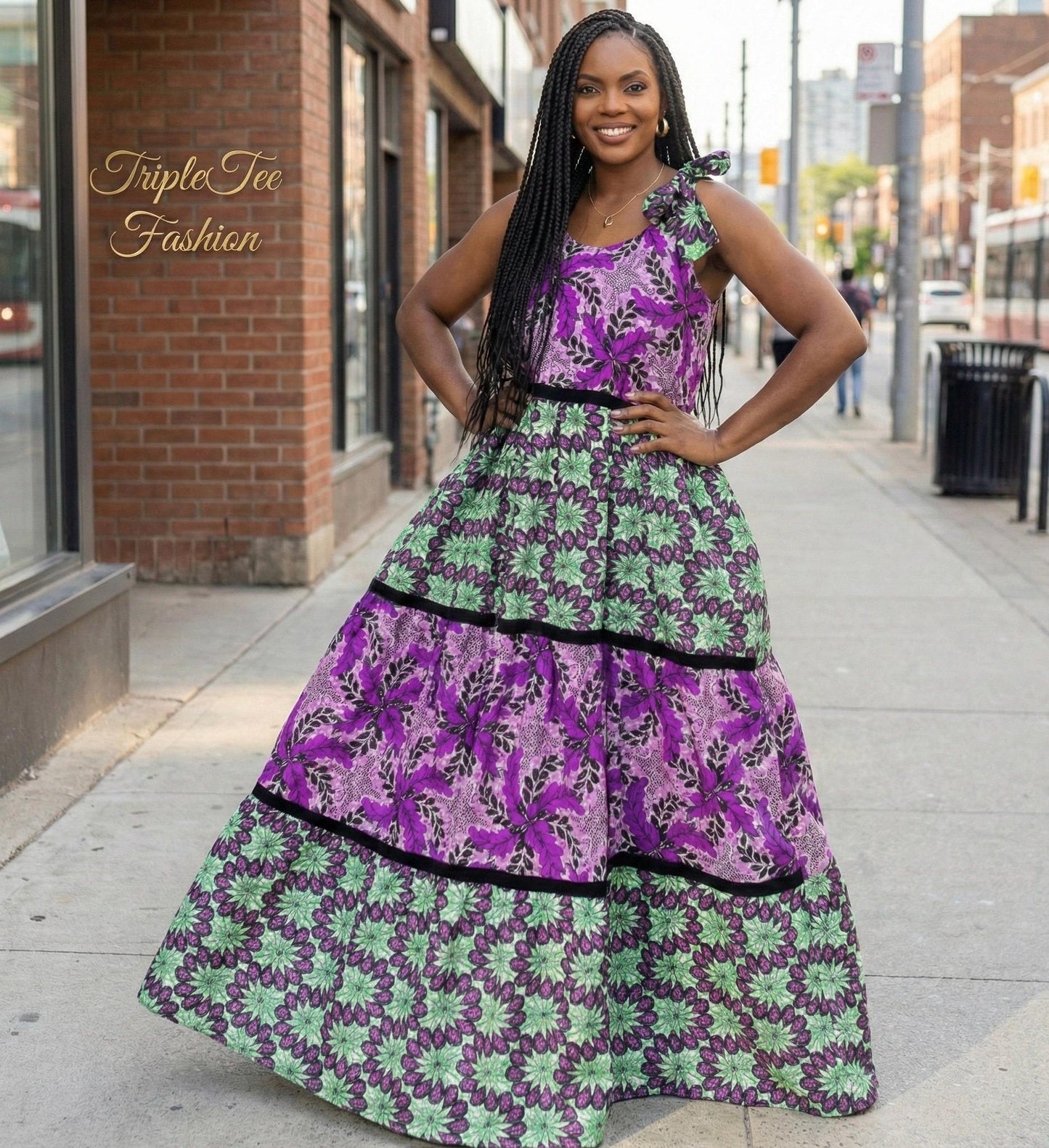 Ankara Boubou Dress | African Print Kaftan