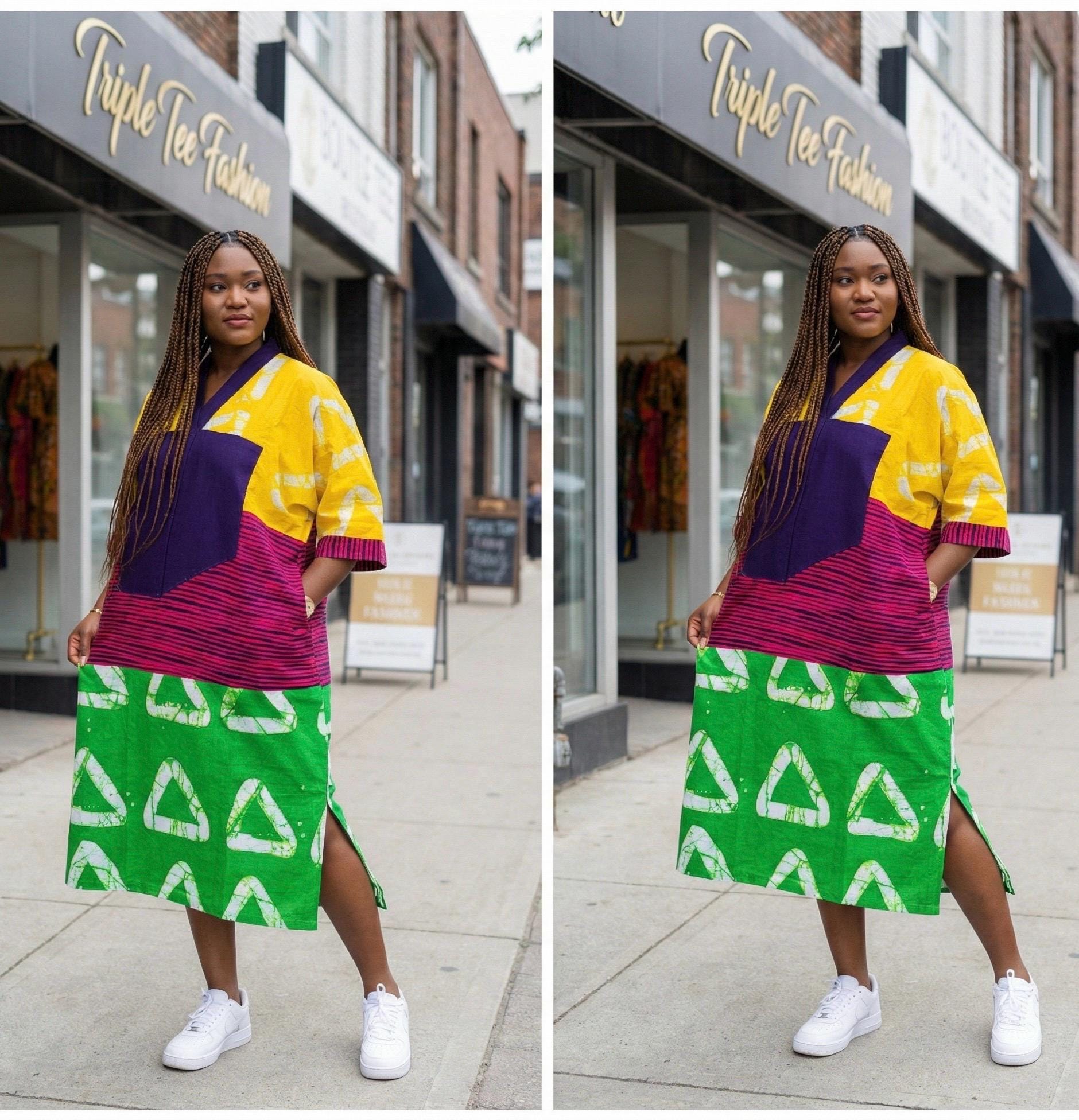 African Ankara Boubou dress| Kaftan| Handmade African print dress | Nigerian made | Tie and Dye | Boubou| Rich aunty| Bubu