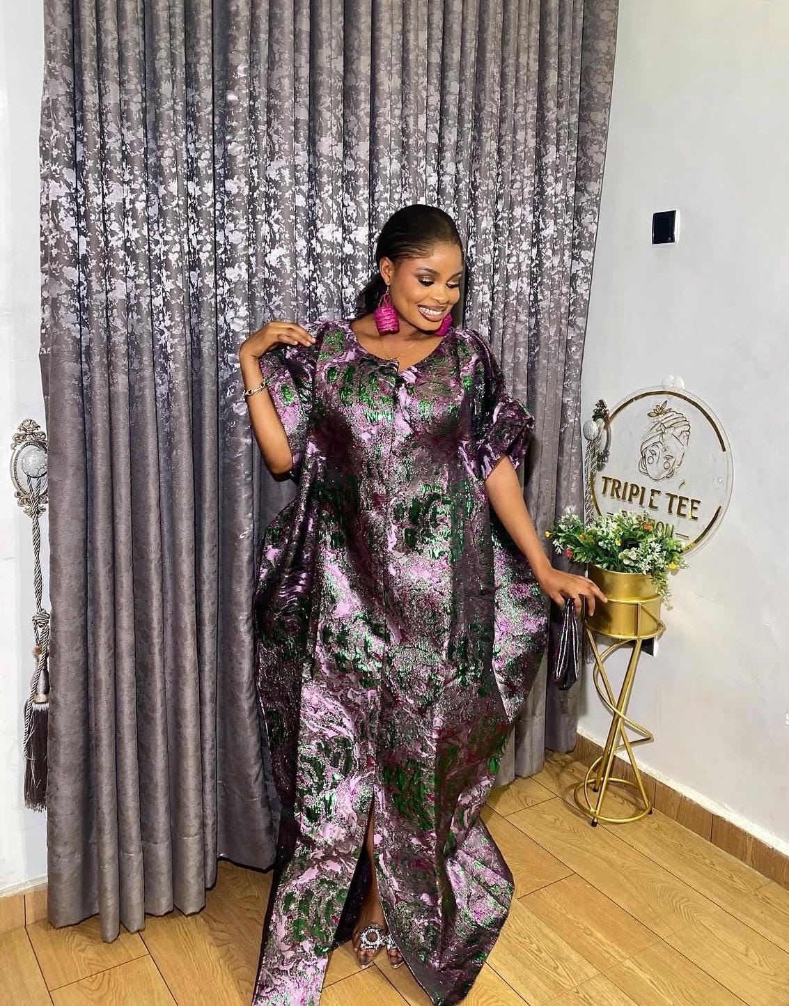 African brocade boubou dress| Rich aunty| danshiki | Kaftan| Jalabiya| Nigerian dress bubu| Party dress| European brocade boubou| Modesty
