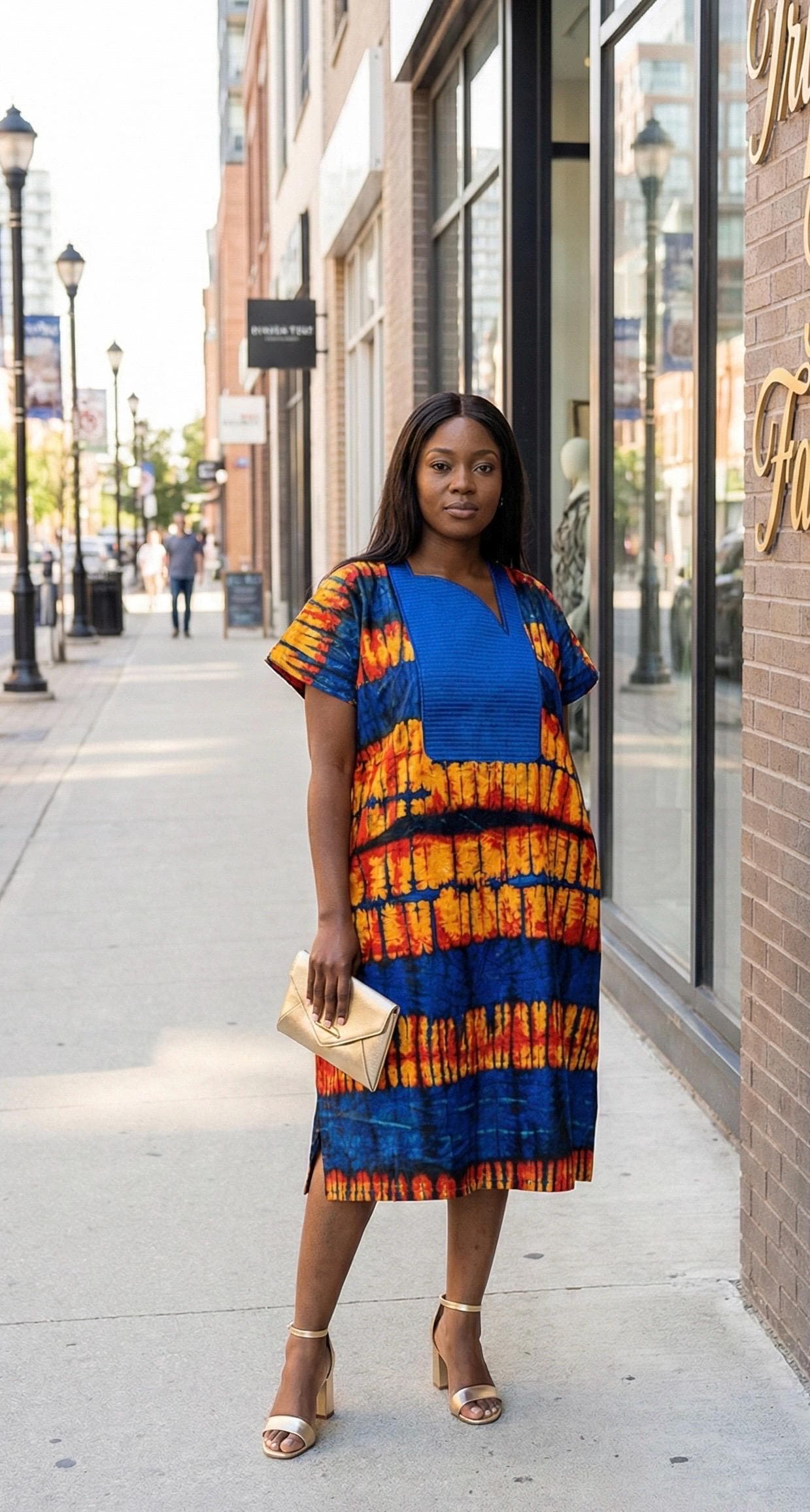 African Ankara dress| Short danshiki | Kaftan| African wear | Nigerian made | Party dressBlack History