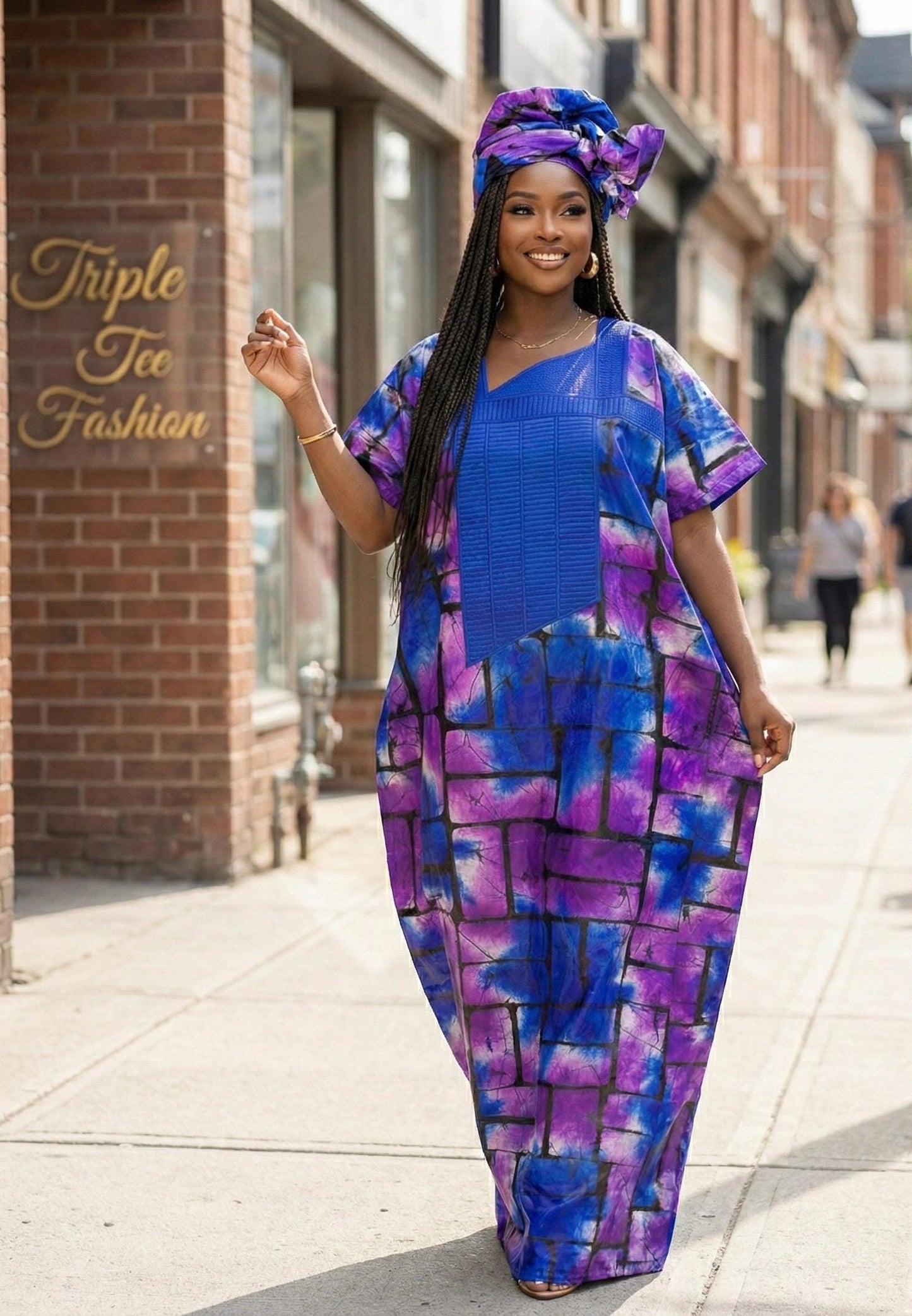 African Ankara dress| danshiki | Kaftan| Jalabiya| Rich aunty | Nigerian dress| Party dress| One size fits all| Adire boubou| Rich Aunty