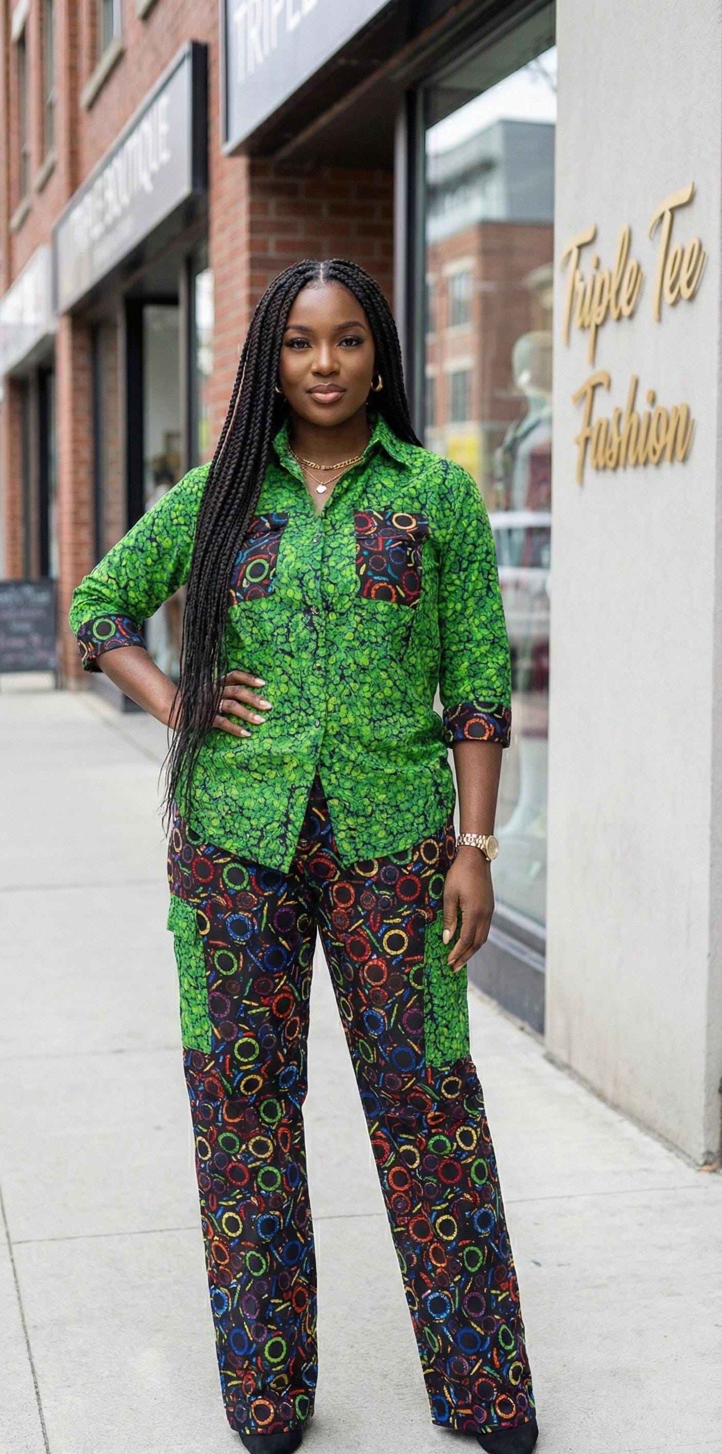 African Ankara dress and trouser | danshiki | Kaftan| African print dress | Nigerian made | Wedding Party dress| Boubou | Rich aunty vibes