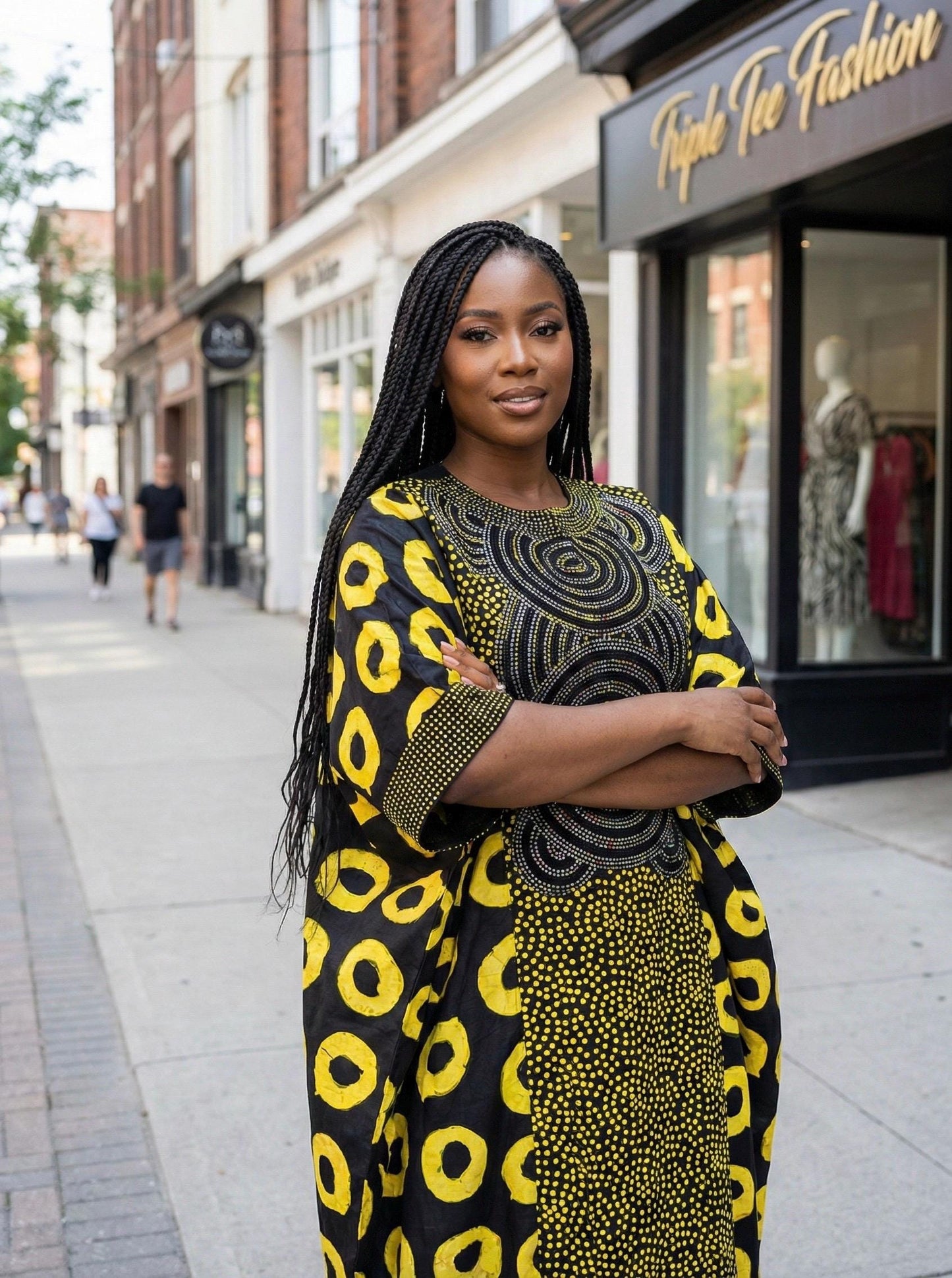 African Print Maxi Dress, Ankara Caftan, Plus Size Kaftan, Women's Summer Dress
