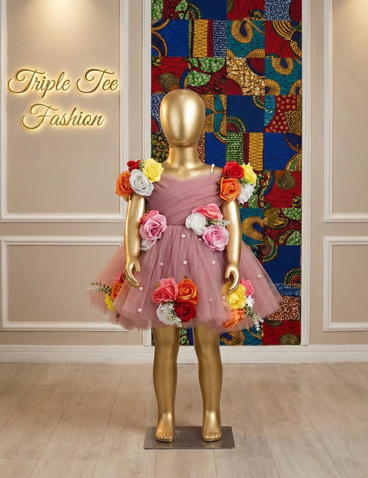 Beautiful Princess Baby Girl Birthday Dress| Flower Girl Dress| Fairytale Dress| Kids Ballgown| Kids Birthday Photoshoot Dress