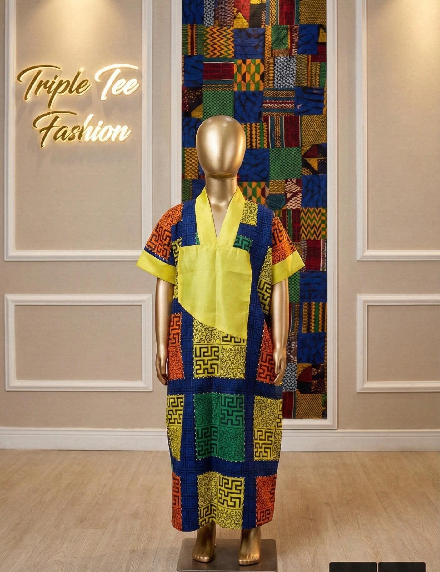 Ankara Baby Girl Boubou Dress | Vibrant African Print
