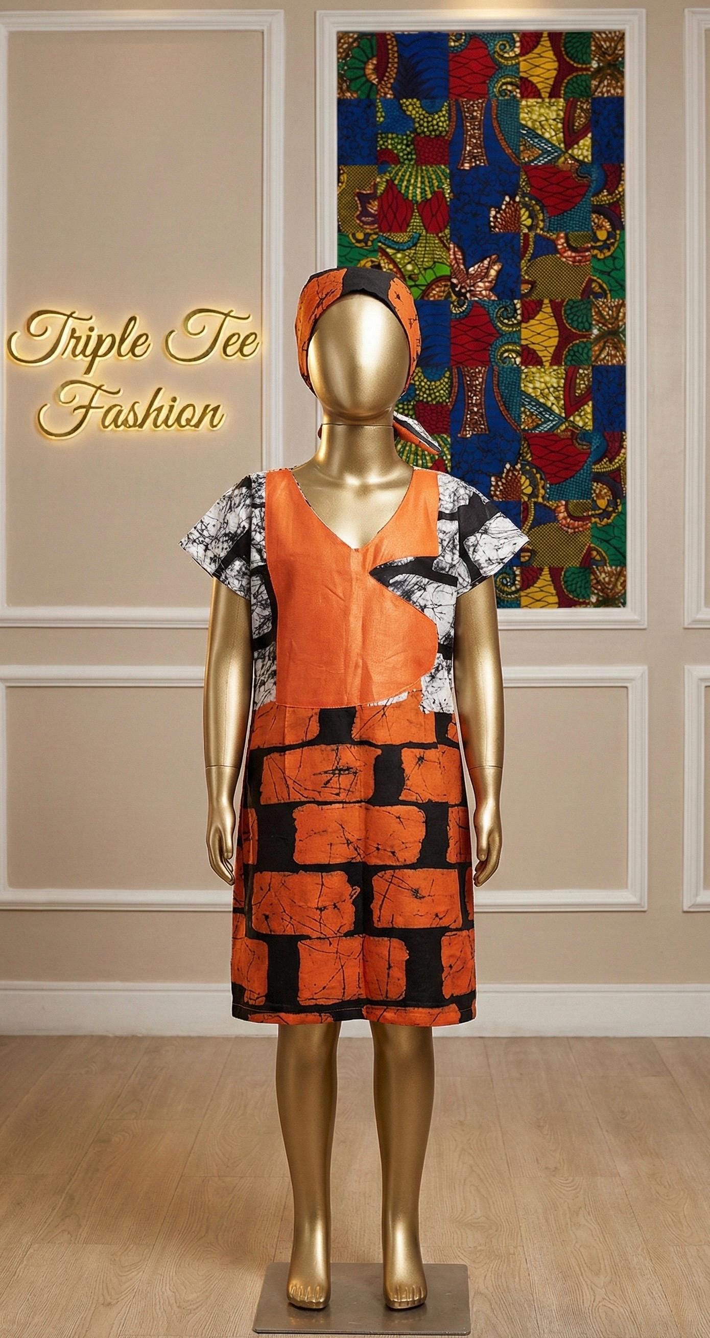 Vibrant Ankara Boubou Dress for Baby Girl | African Outfit