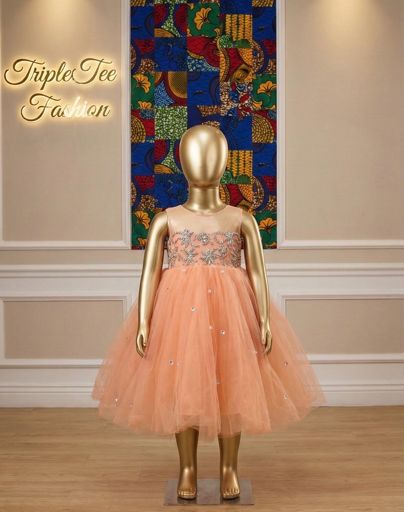Satin & Lace Bodice Baby Ballgown | Birthday Photoshoot Dress