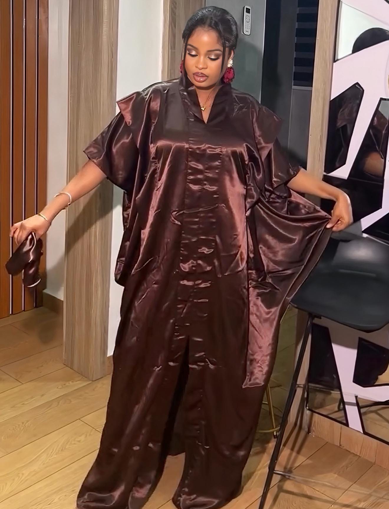 High quality duchess silk dress| Boubou| Rich aunty vibes| African dress| danshiki | Kaftan| Jalabiya| Rich aunty | Nigerian dress| Ankara