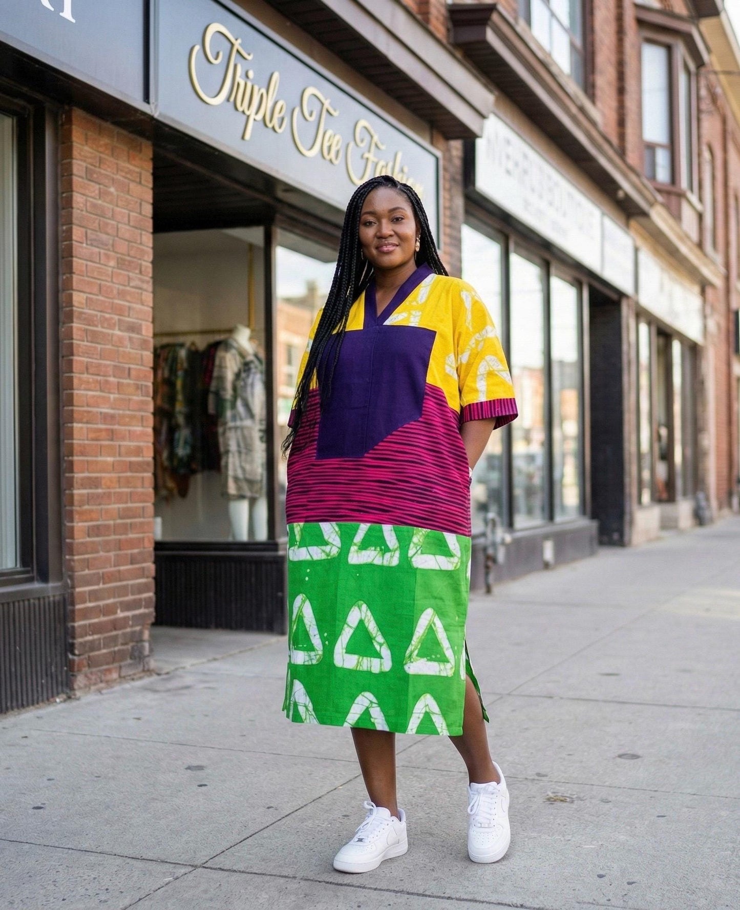 African Ankara Boubou dress| Kaftan| Handmade African print dress | Nigerian made | Tie and Dye | Boubou| Rich aunty| Bubu