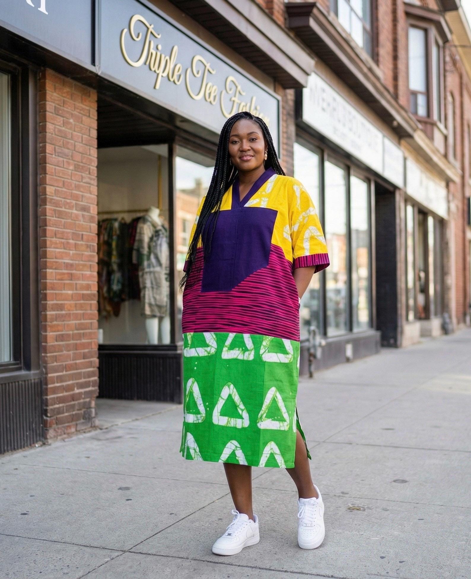 African Ankara Boubou dress| Kaftan| Handmade African print dress | Nigerian made | Tie and Dye | Boubou| Rich aunty| Bubu