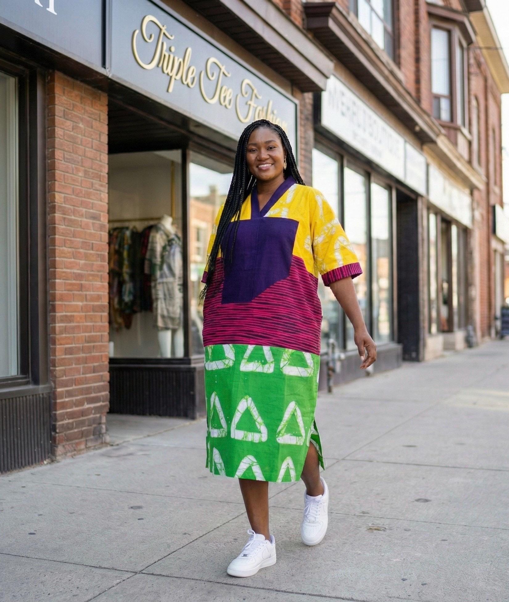 African Ankara Boubou dress| Kaftan| Handmade African print dress | Nigerian made | Tie and Dye | Boubou| Rich aunty| Bubu