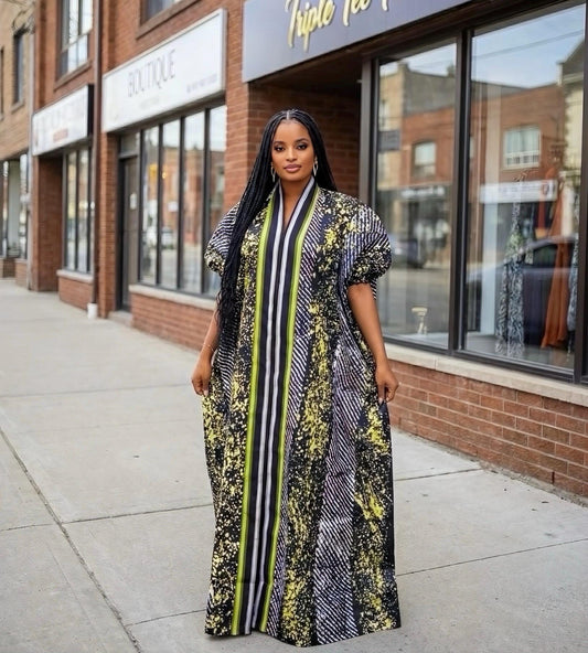 African Adire Batik dress| danshiki | Kaftan| Handmade African print dress | Nigerian made | Tie and Dye | Boubou| Rich aunty| Ankara