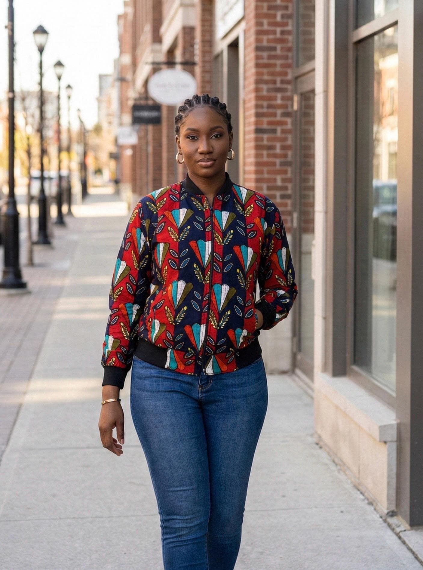 African Ankara Print Jacket | 100% Cotton, Nigerian Made