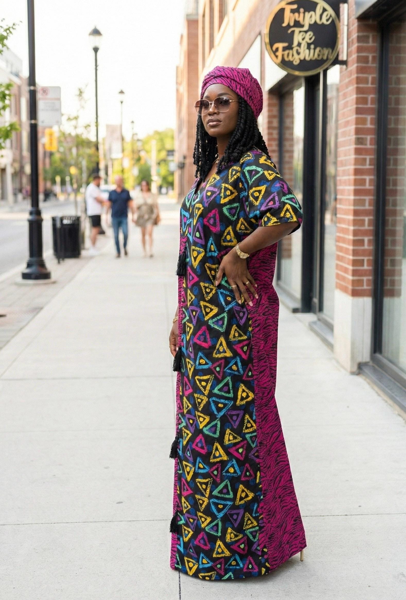 Handmade Ankara Boubou Dress