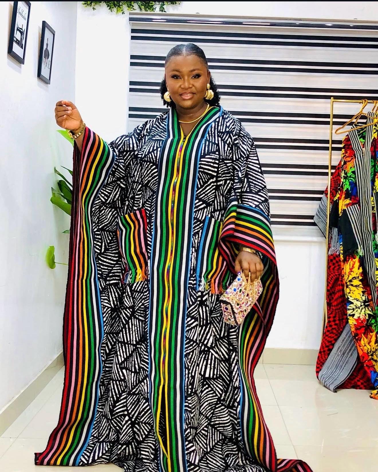 African Ankara Brocade dress| danshiki | Kaftan| Handmade African print dress | Nigerian made | Tie and Dye | Boubou| Rich aunty| Ankara