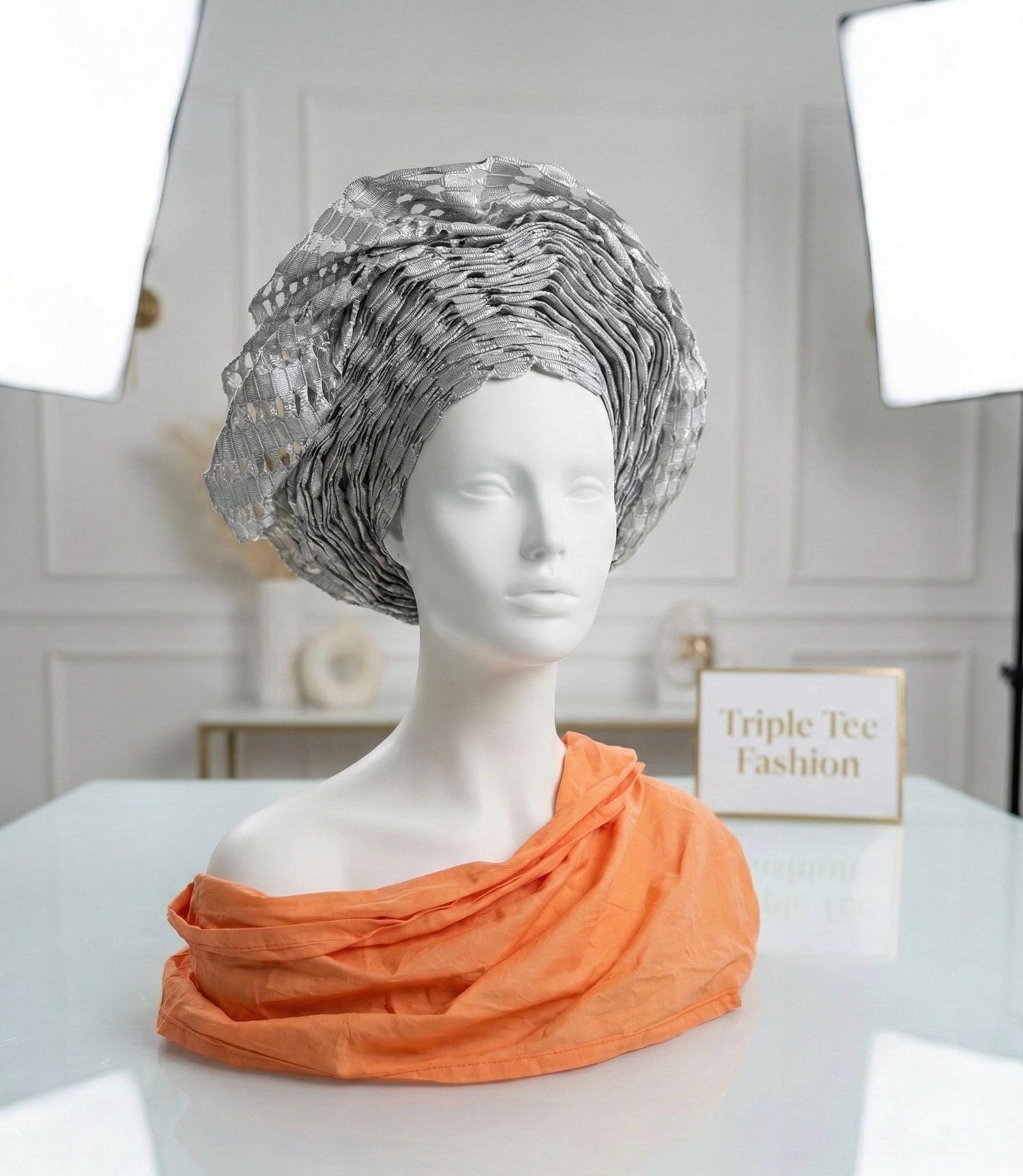 Pretied Aso Oke Gele | Ready-to-Wear Nigerian Headwrap