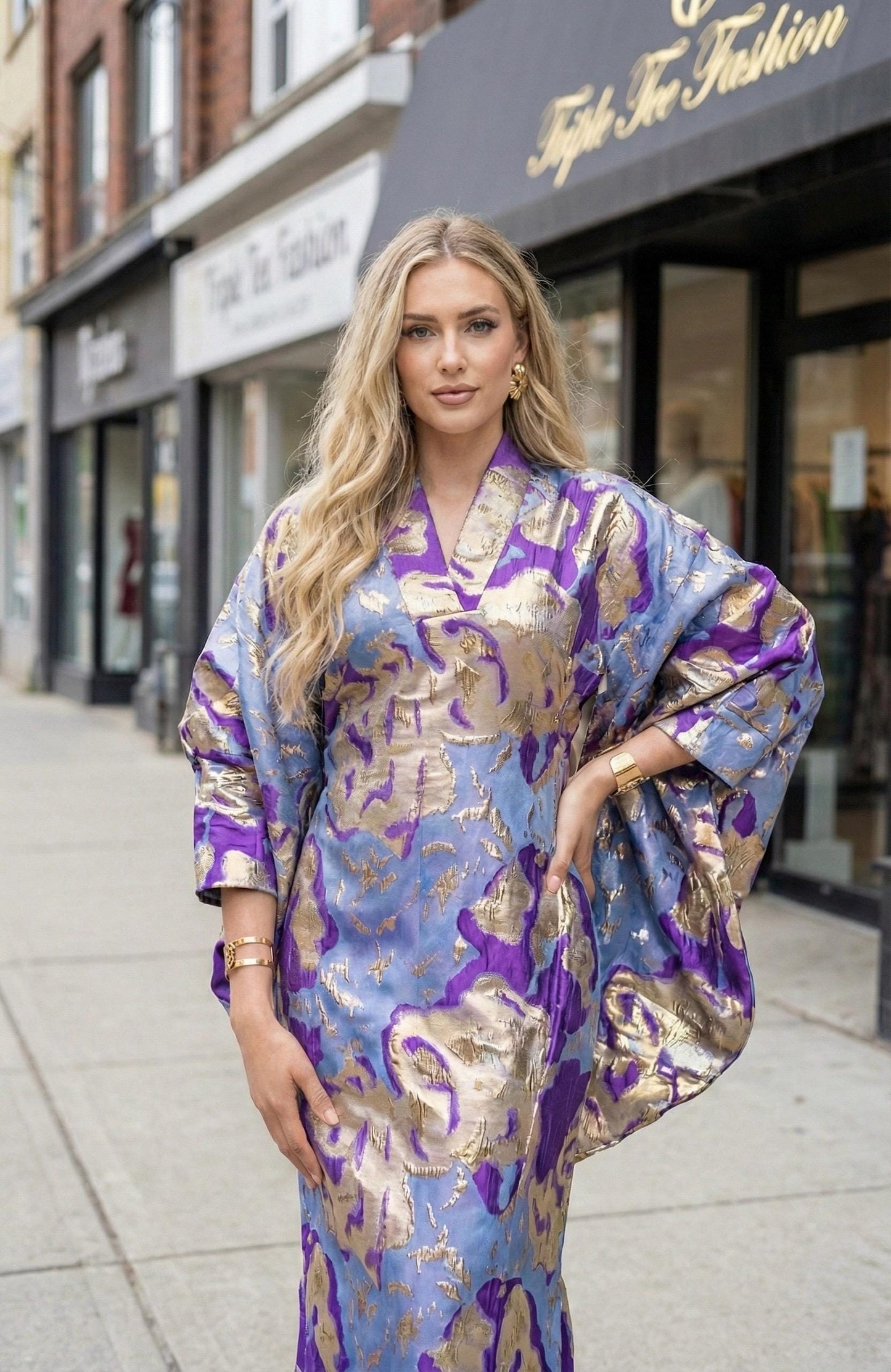 African Brocade Boubou Dress | Nigerian Kaftan, Party Gown