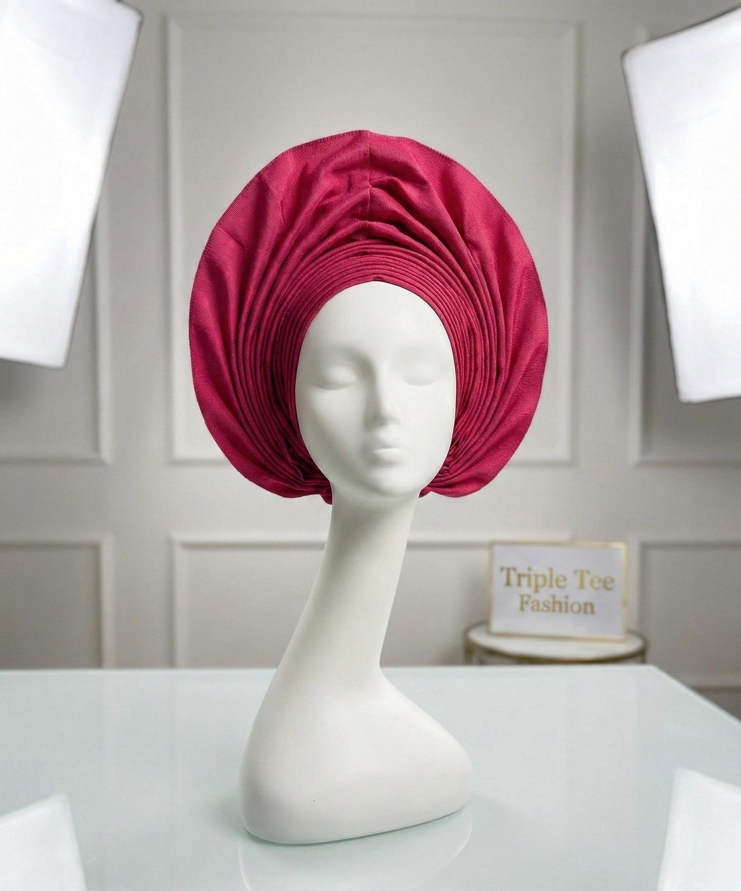 Pretied Aso Oke Gele | Ready-to-Wear Nigerian Headwrap