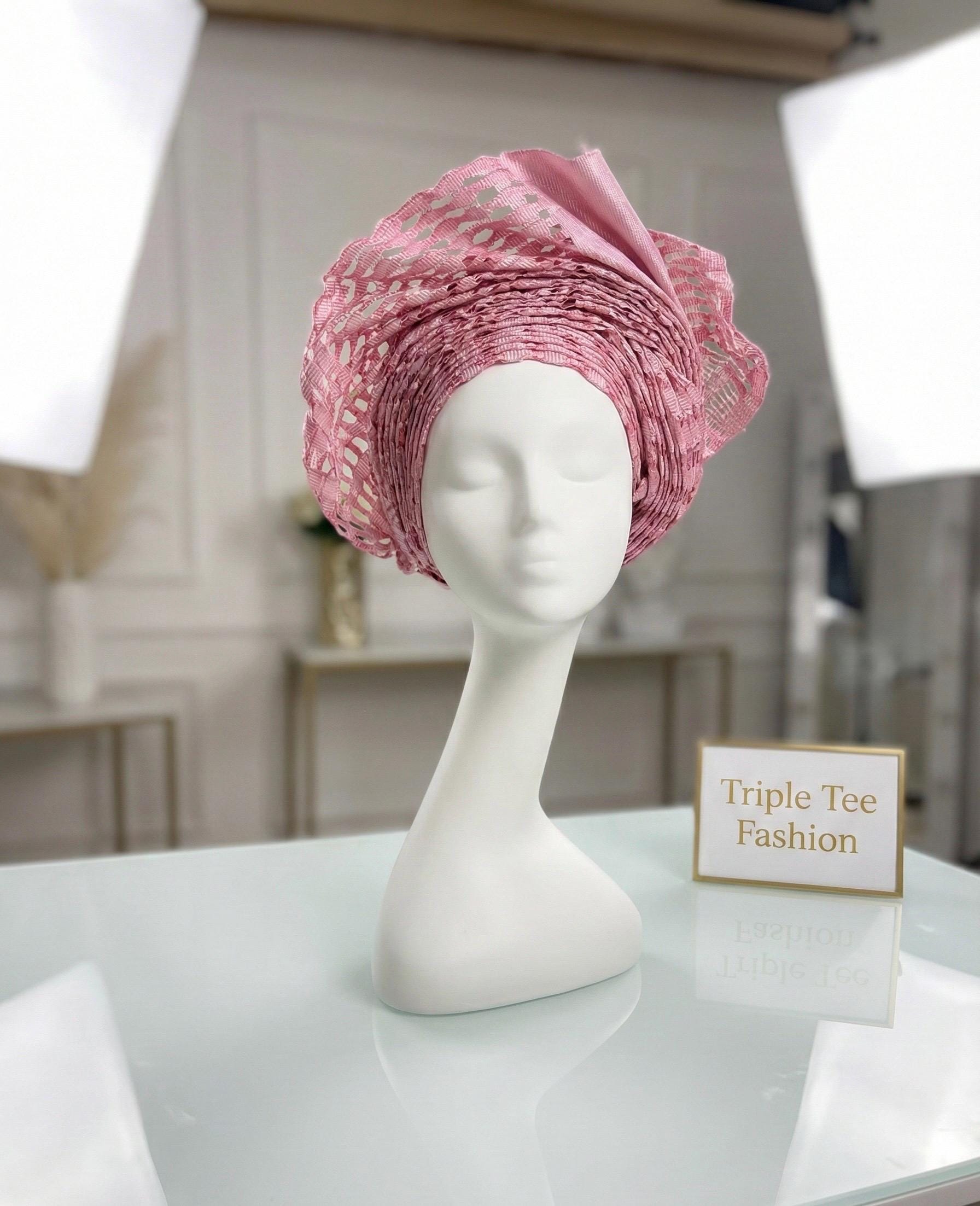 Pretied Aso Oke Gele | Ready-to-Wear Nigerian Headwrap