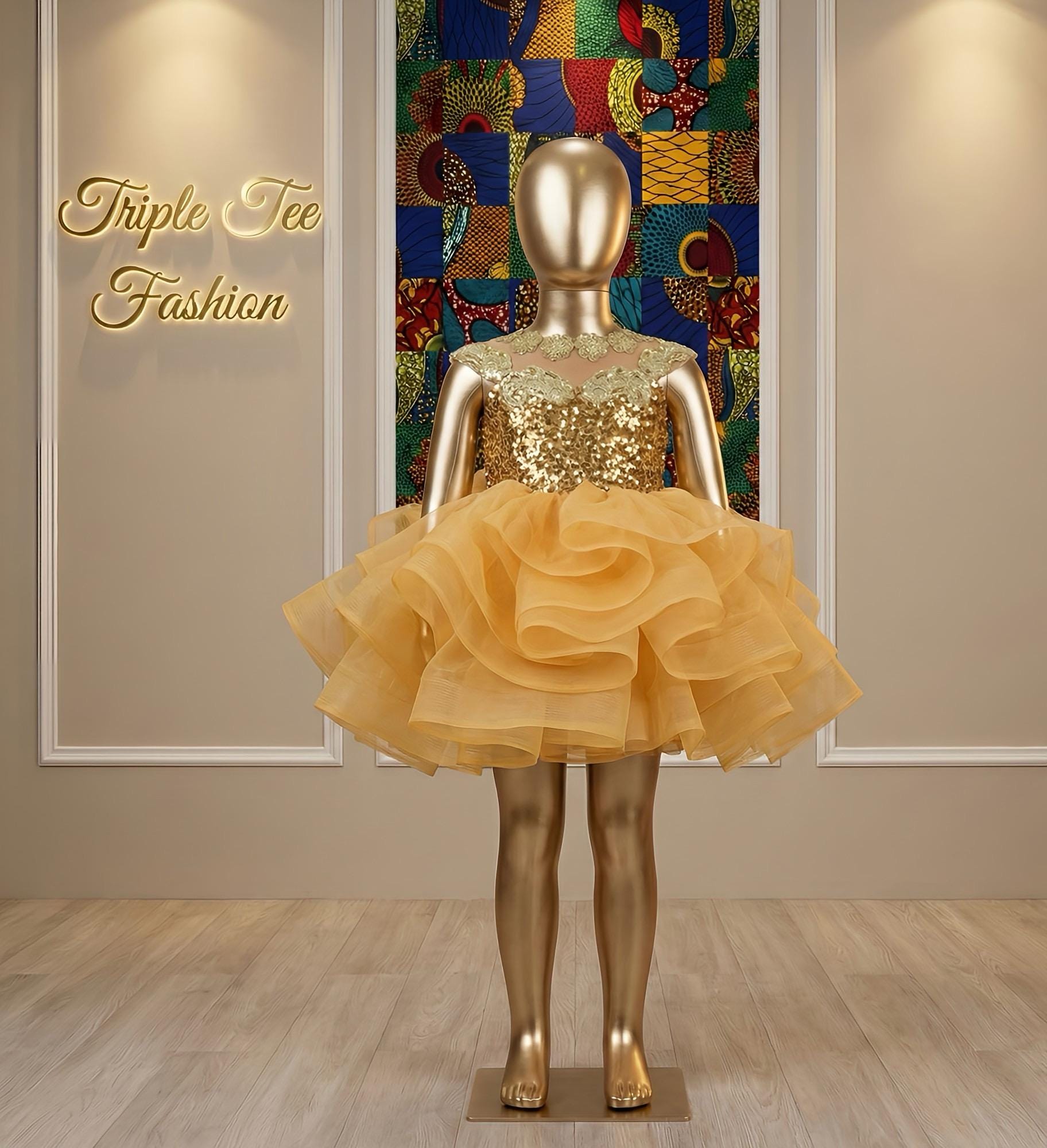 Baby Girl Princess Ballgown | Birthday Photoshoot Dress