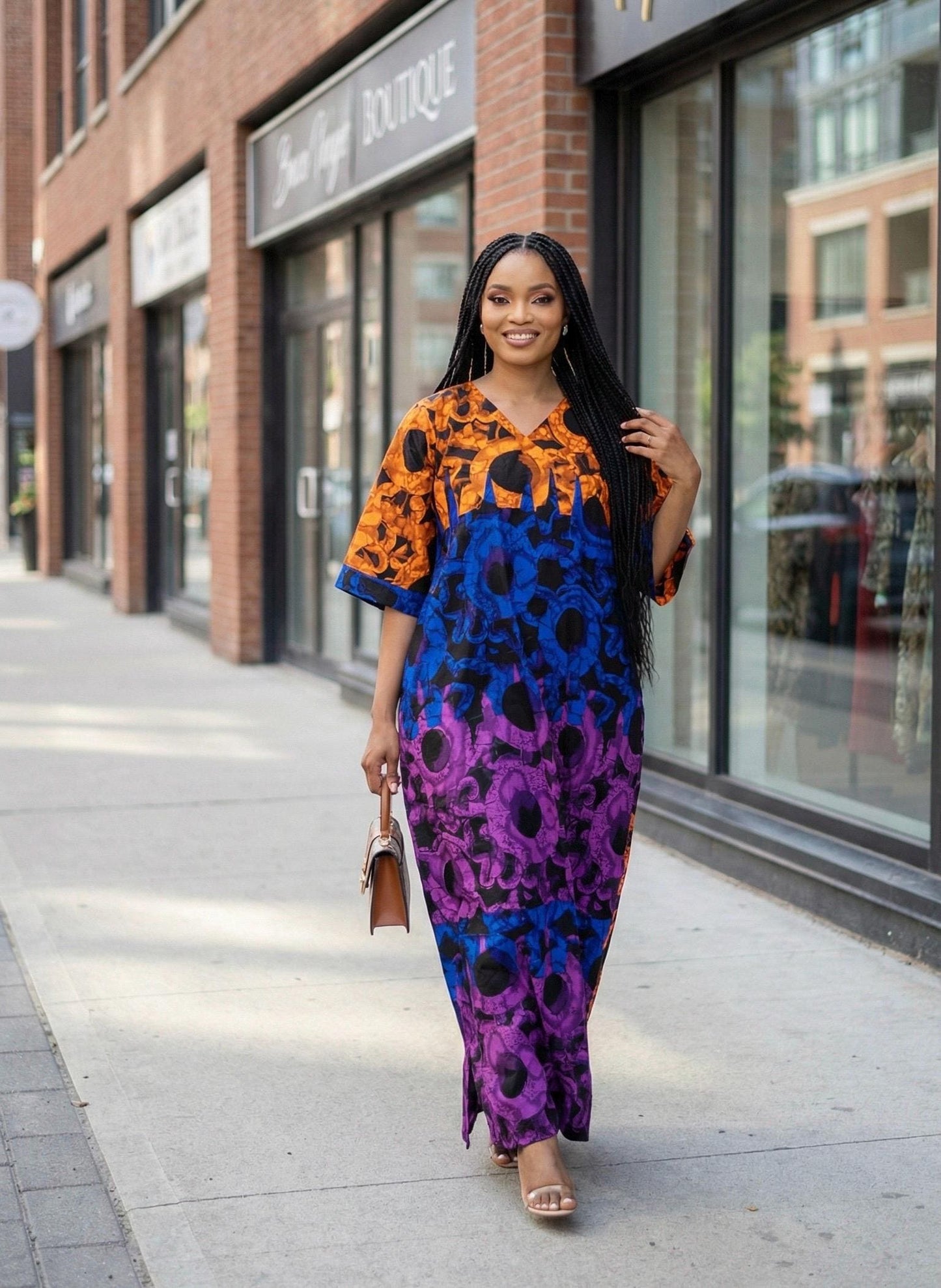 African Ankara dress | Adire long danshiki | Kaftan| Jalabiya| Rich aunty | Nigerian dress| Party dress| One size fits all| plus size boubou