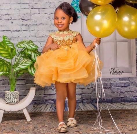 Baby Girl Princess Ballgown | Birthday Photoshoot Dress