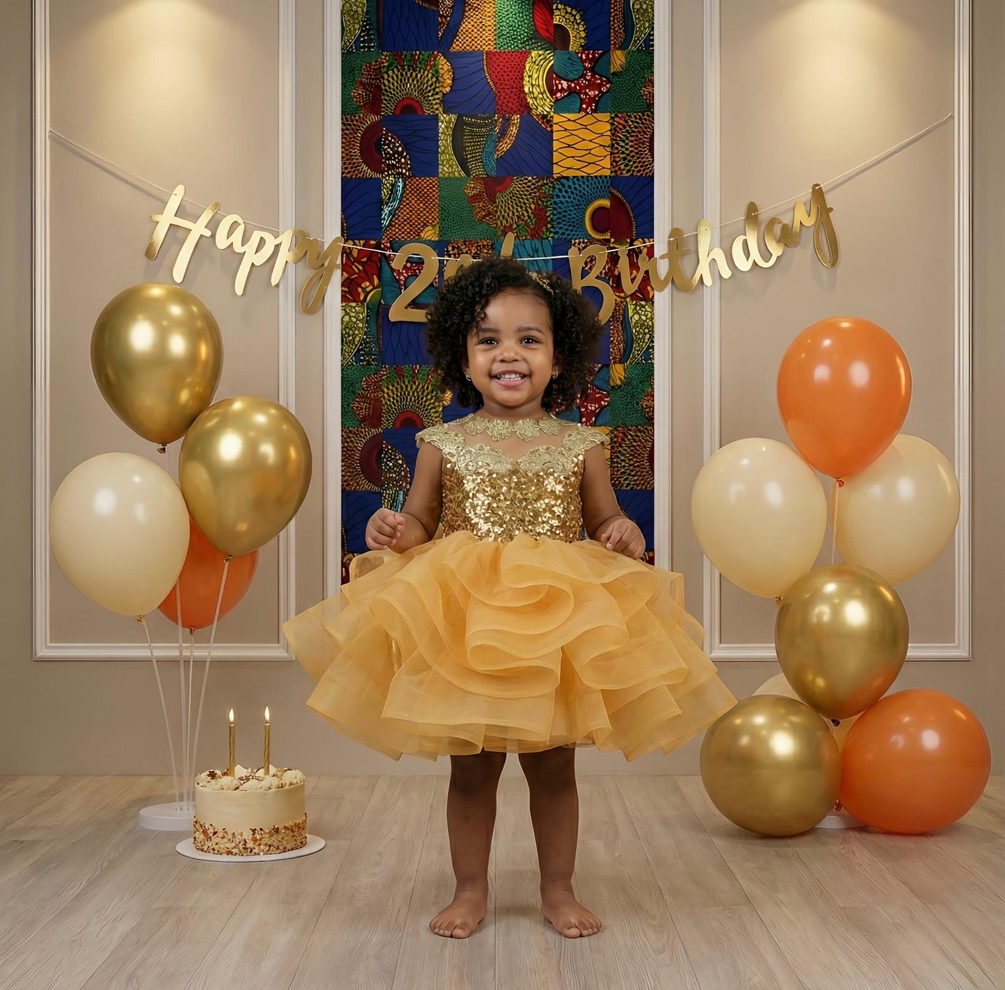 Baby Girl Princess Ballgown | Birthday Photoshoot Dress