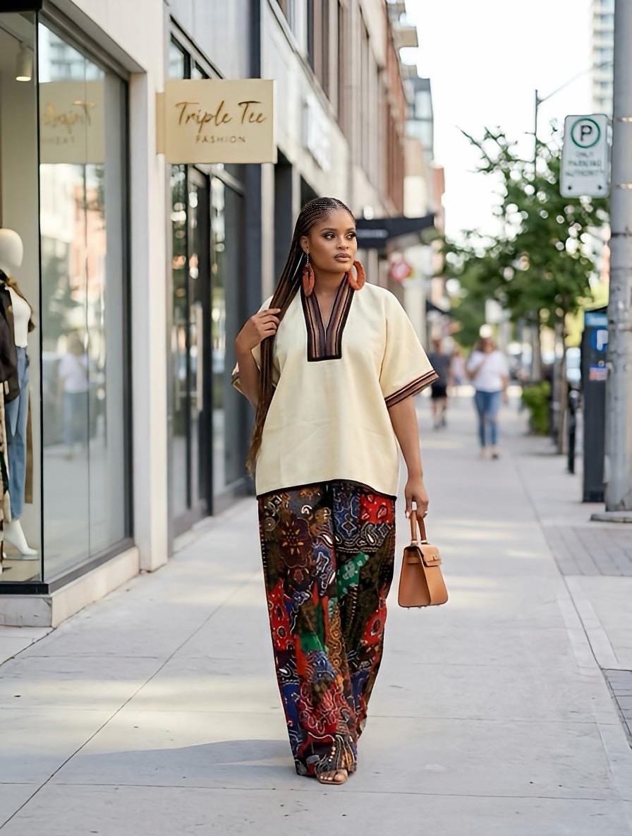 African Boubou Dress | Scuba Net Kaftan with Ankara Patchwork | Free Size Maxi Boubou | One Size Fits 2–20 | Luxury African Wear