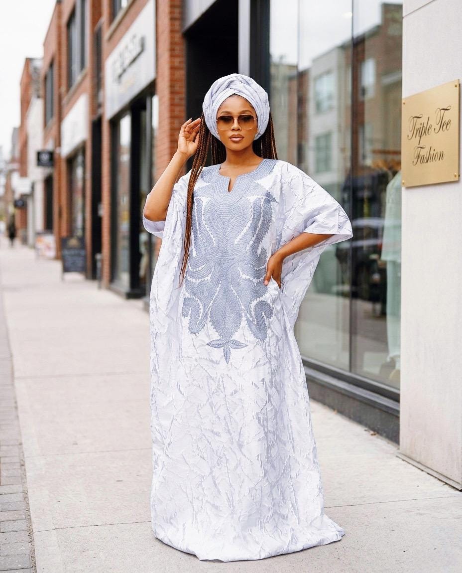 High Quality European Damask Brocade Agbada dress| danshiki| Nigerian made | African Fashion| Boubou| Rich aunty| Agbada for women| Tinko