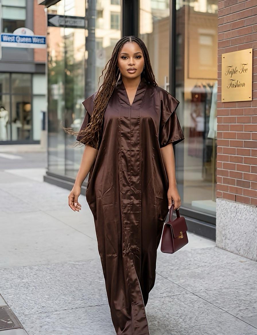 High quality duchess silk dress| Boubou| Rich aunty vibes| African dress| danshiki | Kaftan| Jalabiya| Rich aunty | Nigerian dress| Ankara