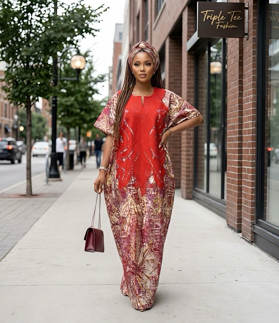 High Quality European Damask Brocade Agbada dress| danshiki| Nigerian made | African Fashion| Boubou| Rich aunty| Agbada for women| Tinko