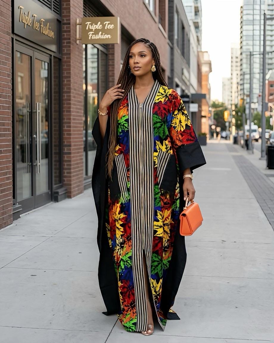 African Ankara Brocade dress| danshiki | Kaftan| Handmade African print dress | Nigerian made | Tie and Dye | Boubou| Rich aunty| Ankara