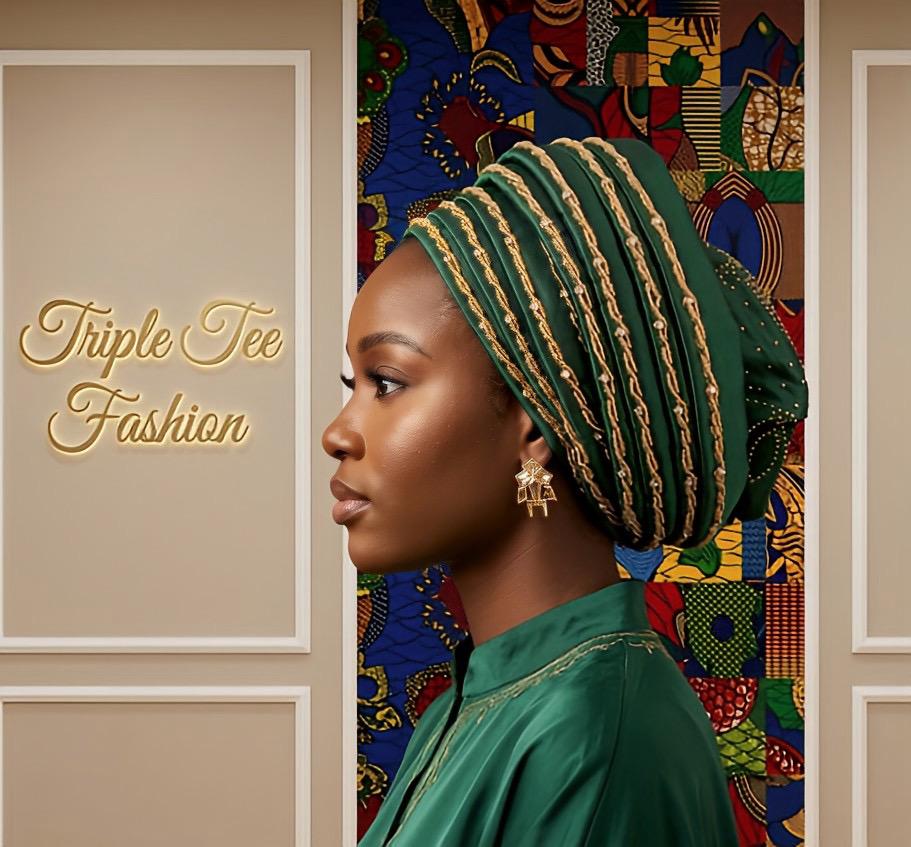 Duchess Silk Turban Hat with Crystals | Pre-tied African Headwrap