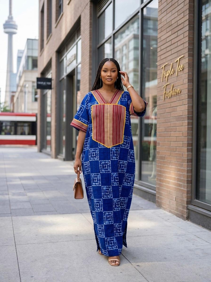 African Ankara Brocade dress| danshiki | Kaftan| Handmade African print dress | Nigerian made | Tie and Dye | Boubou| Rich aunty| Ankara