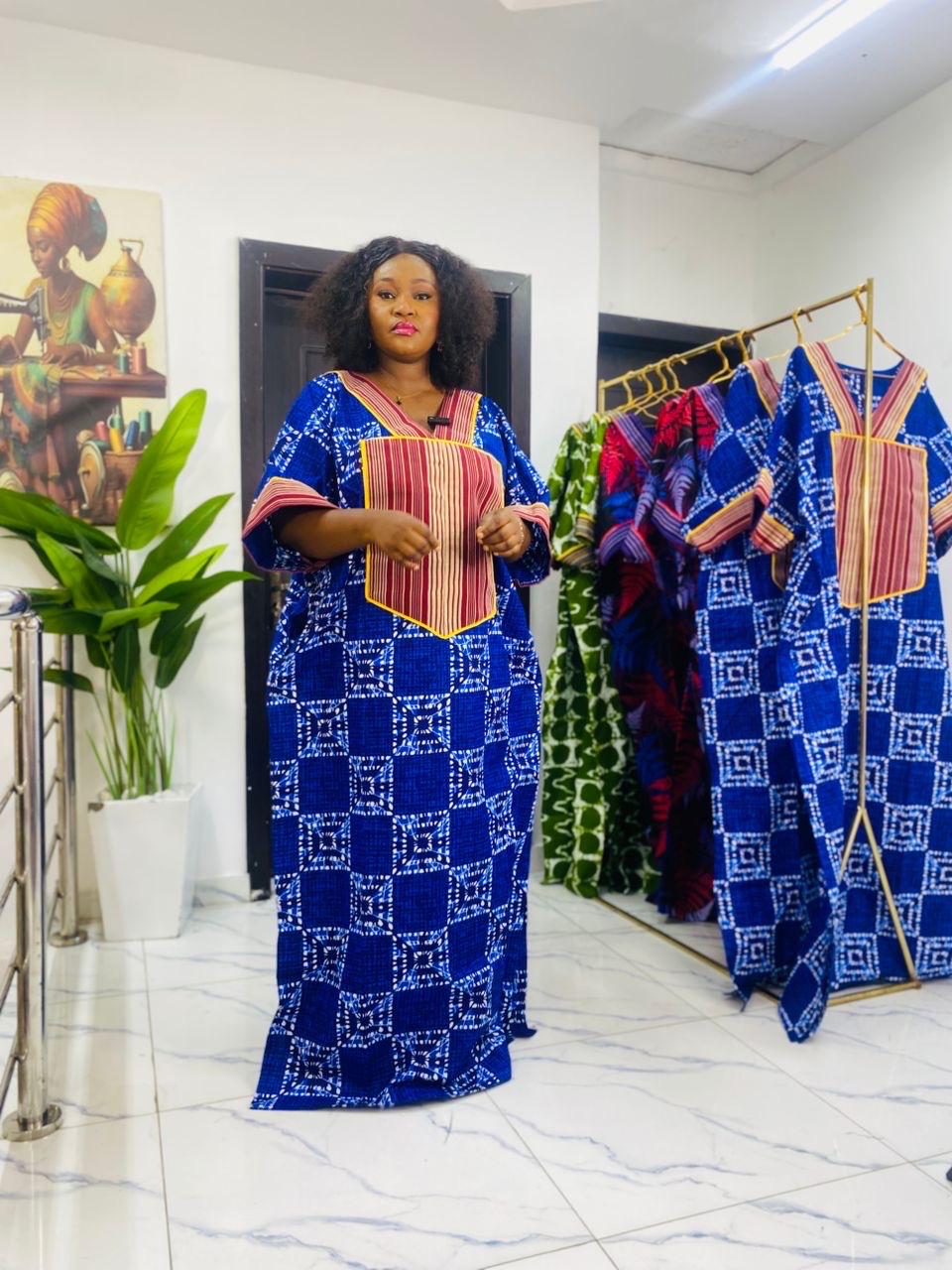 African Ankara Brocade dress| danshiki | Kaftan| Handmade African print dress | Nigerian made | Tie and Dye | Boubou| Rich aunty| Ankara