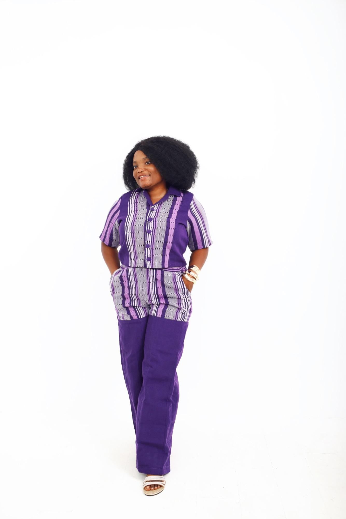 Authentic ASO OKE Boubou Kaftan | Nigerian Traditional Handwoven Fabric