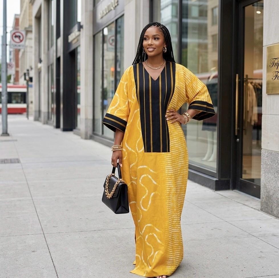 African Ankara Brocade dress| danshiki | Kaftan| Handmade African print dress | Nigerian made | Tie and Dye | Boubou| Rich aunty| Ankara