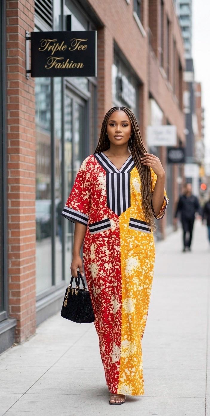 African Ankara Brocade dress| danshiki | Kaftan| Handmade African print dress | Nigerian made | Tie and Dye | Boubou| Rich aunty| Ankara